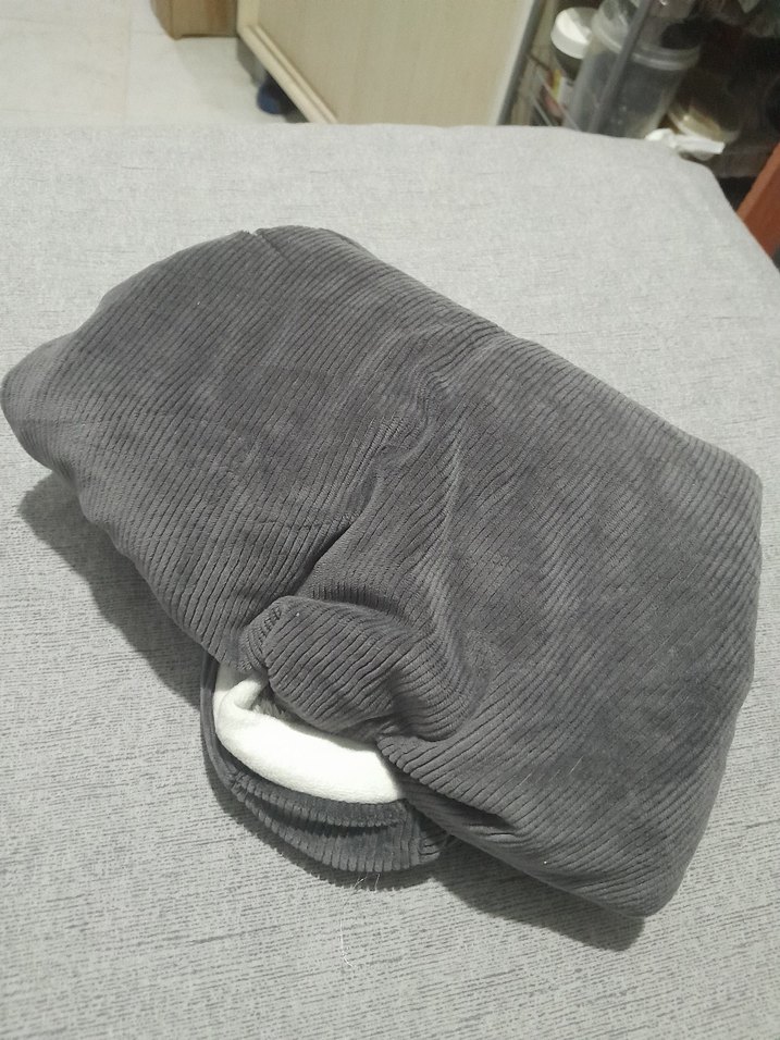 Gri Kapüşonlu Erkek Bebek Polar Tulum - Görsel 3