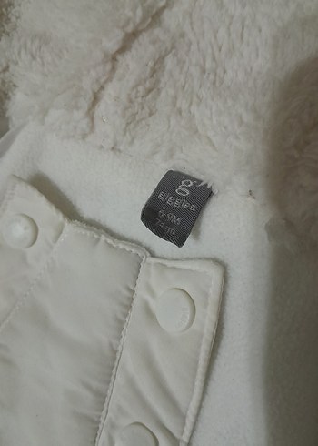 Kapüşonlu Beyaz Bebek Tulumu - Görsel 2