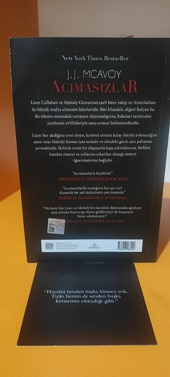 J.J Mcavoy/ Acımasızlar / Ephesus yayınları/ Ayraçlı