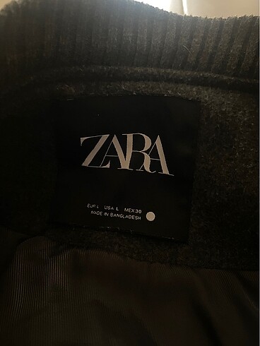 l Beden gri Renk zara bomber ceket