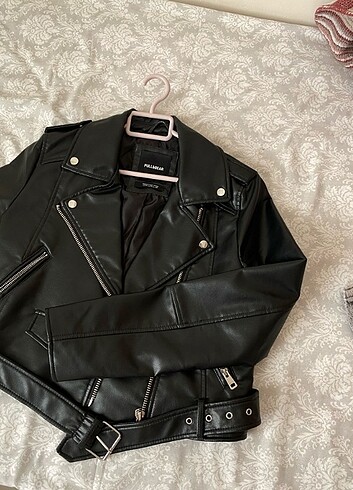 Pull and Bear PULL & BEAR SİYAH DERİ CEKET