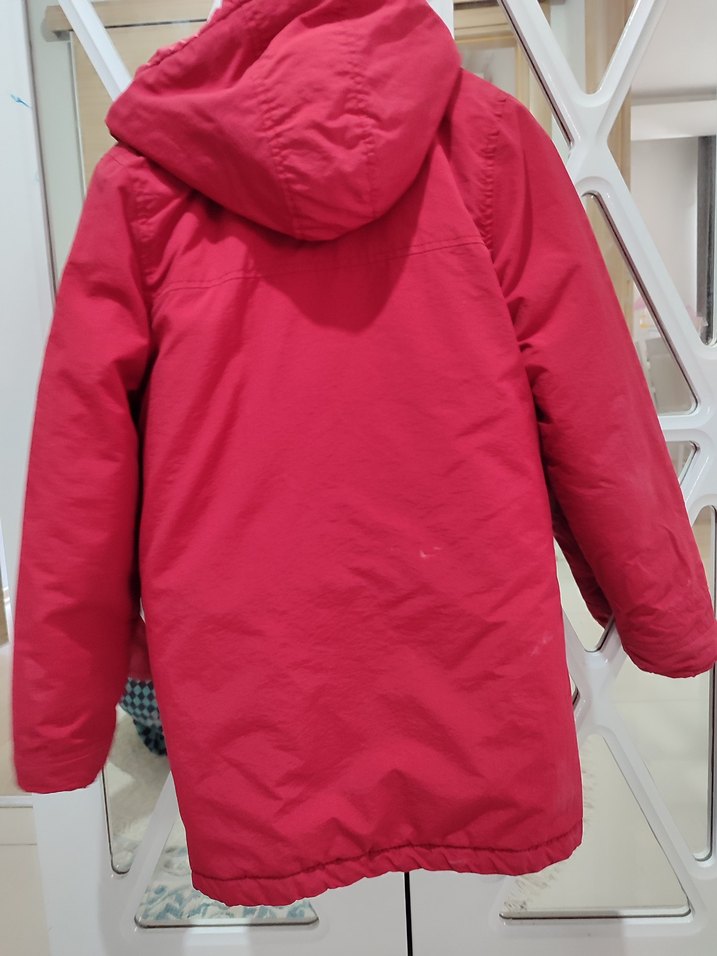 Erkek Çocuk Kırmızı Fermuarlı Street Wear Mont - Görsel 5