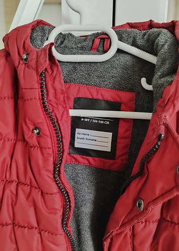 Kırmızı Fermuarlı Erkek Çocuk Mont - Görsel 6