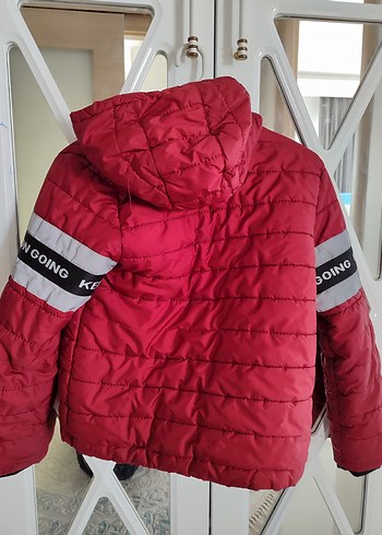 Kırmızı Fermuarlı Erkek Çocuk Mont - Görsel 5