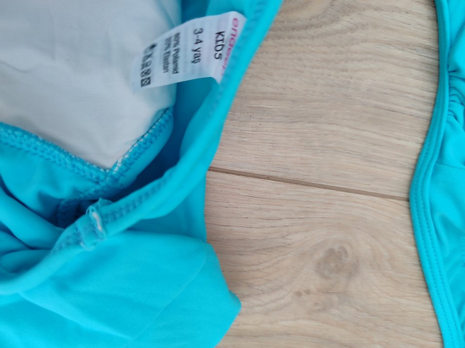 Kız Çocuk Turkuaz Bikini Takımı - Görsel 2