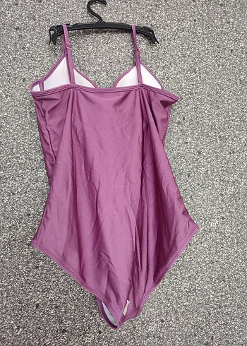 Düğmeli Mor Kadın Mayo - Görsel 3