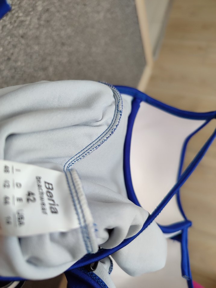 Parlak Mavi İnce Askılı Mayo - Görsel 5