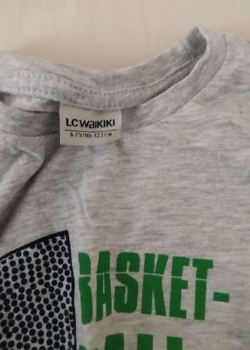 LC Waikiki Gri Baskılı Kısa Kollu Erkek çocuk Tişört