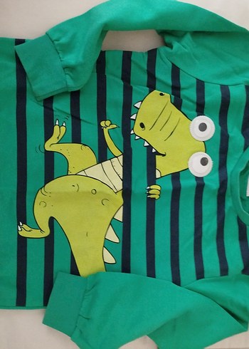 5 Yaş Beden Erkek Çocuk Renkli Baskılı Sweatshirt