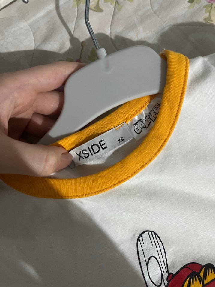 Beyaz Garfield Baskılı Tişört - Görsel 4