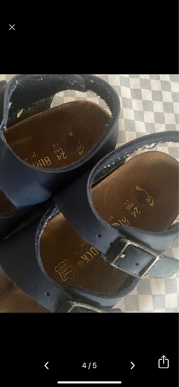 24 Beden lacivert Renk Sandalet Birkenstock
