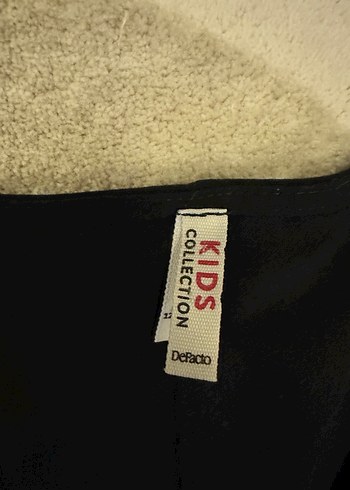 Kız çocuk lacivert önü fermuarlı elbise - Görsel 2