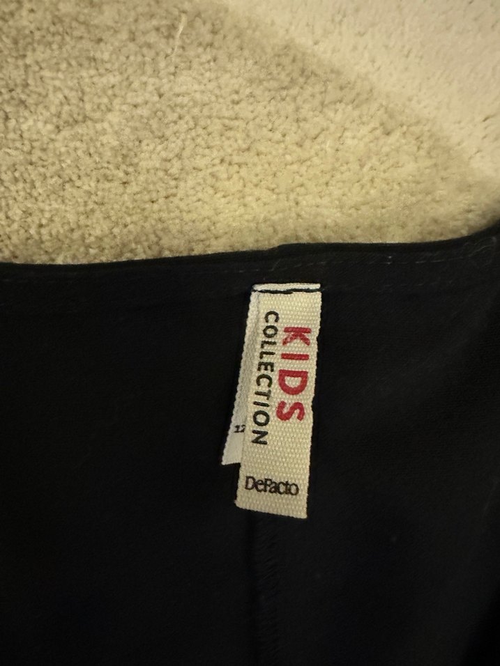 Kız çocuk lacivert önü fermuarlı elbise - Görsel 2