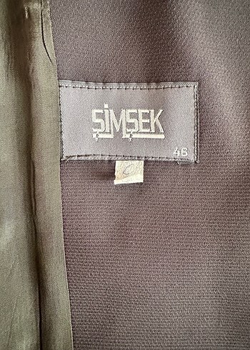 Gri Düğmeli kadın Ceket Etek bluz takım - Görsel 3