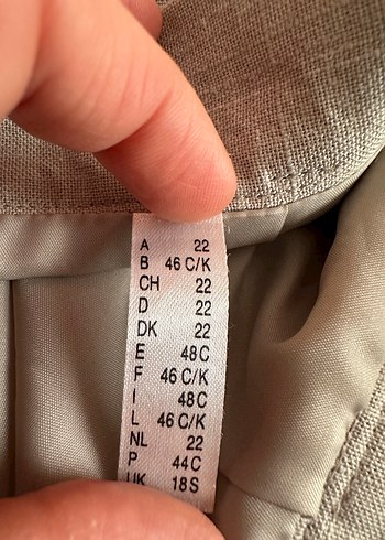 Bej Midi Keten Eteği - Görsel 3