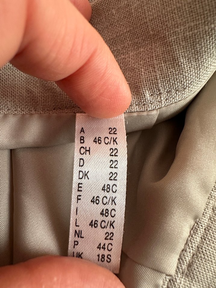 Bej Midi Keten Eteği - Görsel 3