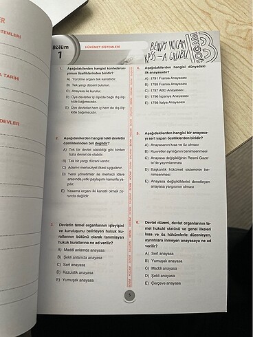  Beden KPSS A - ANAYASA HUKUKU