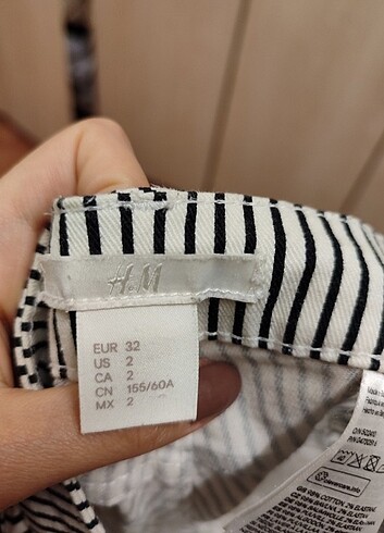 32 Beden H&m kot şort