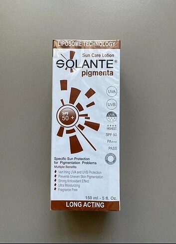 SOLANTE GÜNEŞ KREMİ 