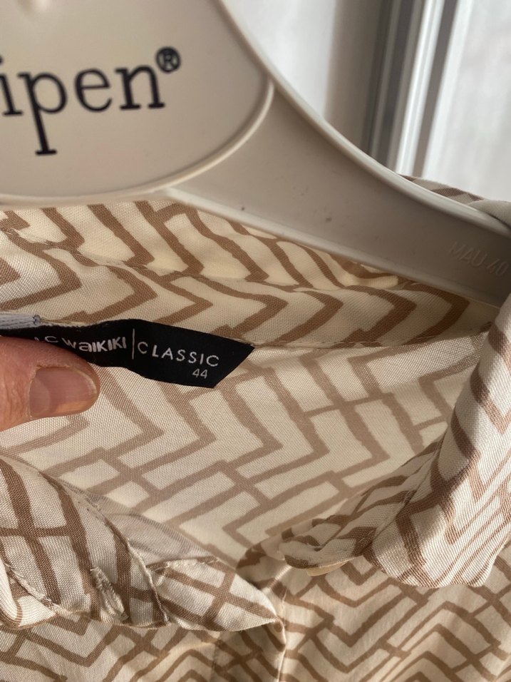 Bej Uzun Kollu Salaş Bohem Tunik - Görsel 2