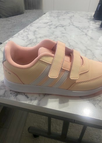 Kız Çocuk Pembe Cırt Cırtlı Spor Ayakkabı - Görsel 2