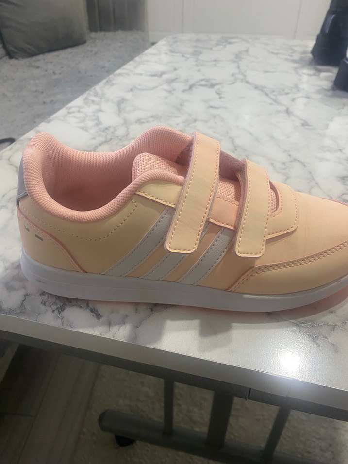 Kız Çocuk Pembe Cırt Cırtlı Spor Ayakkabı - Görsel 2