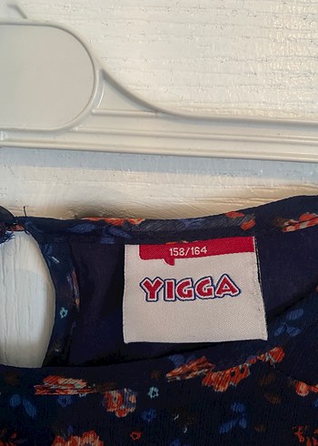 Mavi Çiçek Desenli Bohem Midi Elbise - Görsel 3