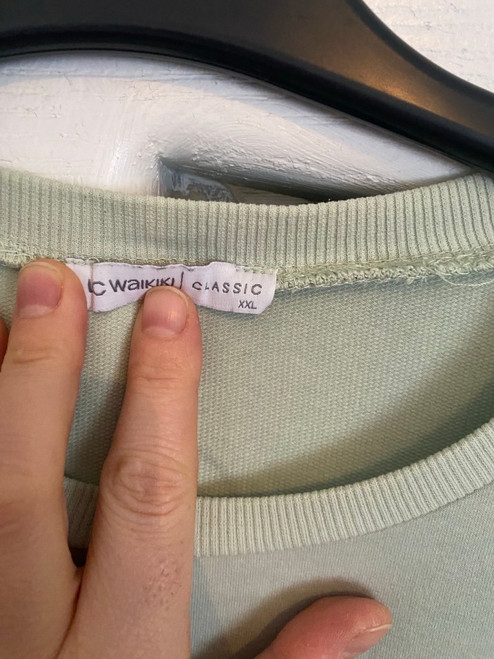 Yeşil Baskılı Kadın Sweatshirt - Görsel 3