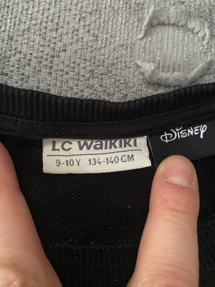 Pamuk Siyah Hamile Uzun Kollu Baskılı Tişört - Görsel 2