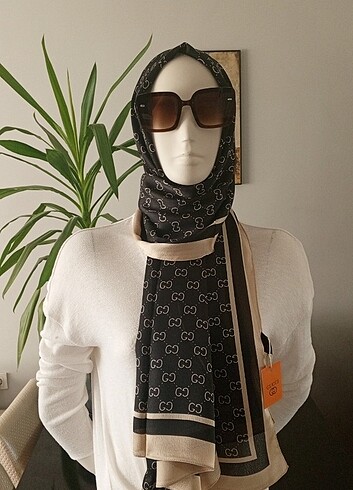 Gucci GUCCİ DESENLİ VUAL İPEK ŞAL 