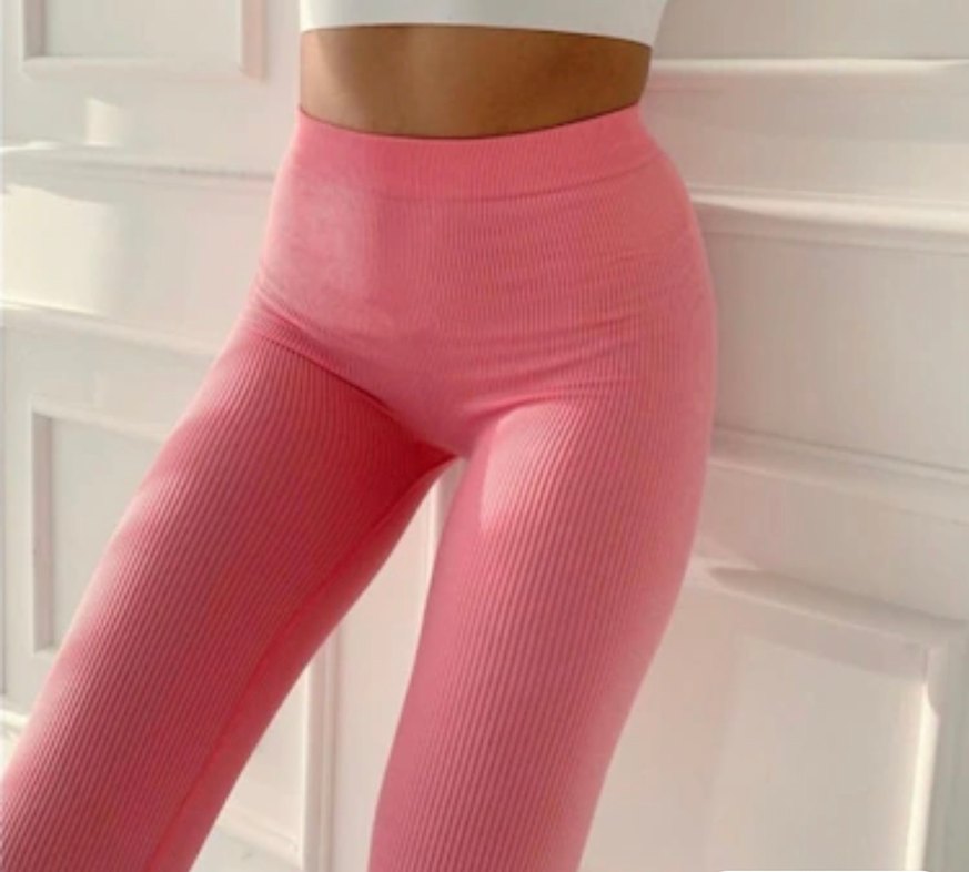 Pembe Fitilli Toparlayıcı Tayt - Görsel 3