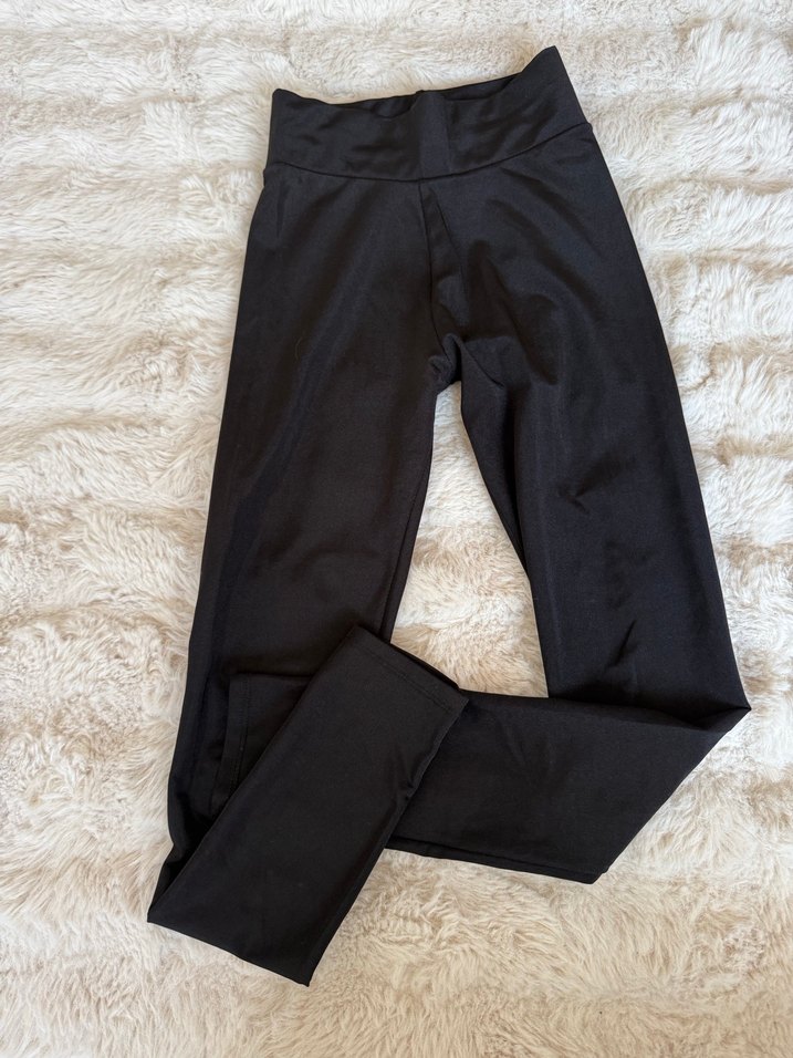 Siyah parlak tayt - Görsel 2