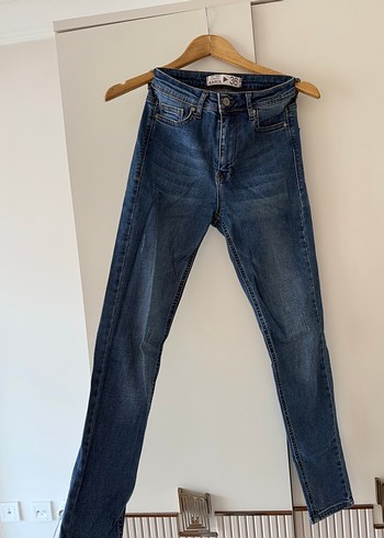 Slim fit esnek Jean - Görsel 5