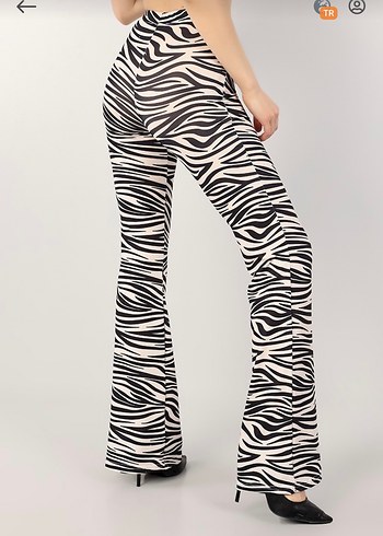 Zebra Desenli Pantolon - Görsel 2