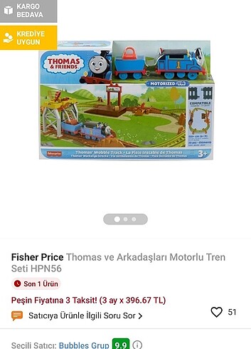 Fisher price Thomas tren seti