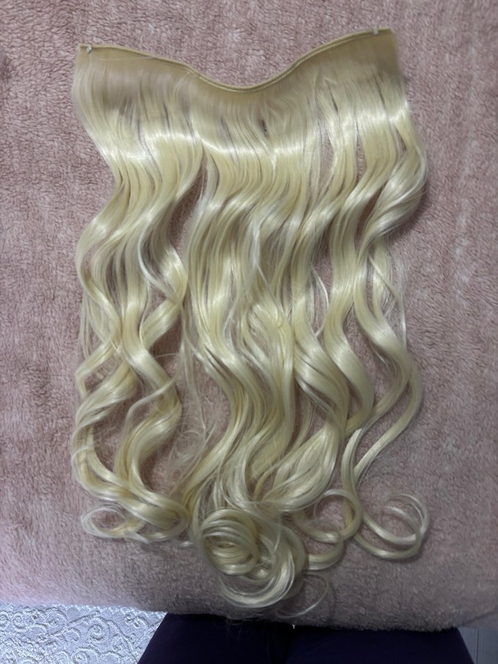 küllü platin Dalgalı yarım ay saç - Görsel 2