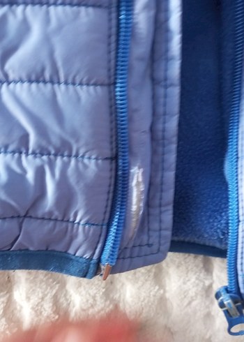 Erkek Çocuk Mavi Kapüşonlu Fermuarlı Mont - Görsel 3