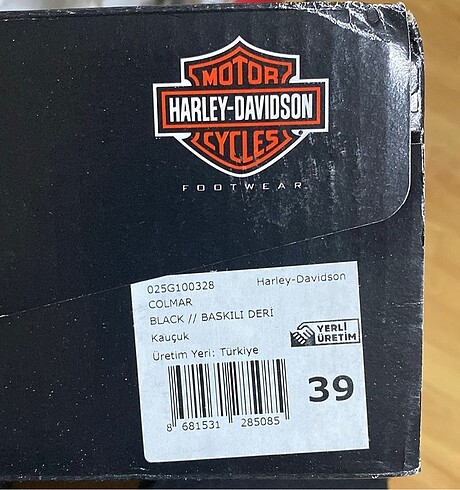 39 Beden Harley Davidson Colmar Kadın Bot