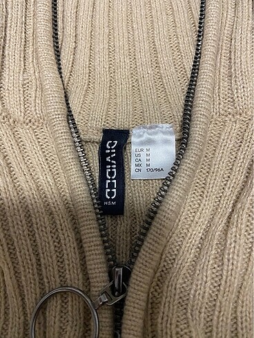 m Beden camel Renk H&M Kazak Elbise