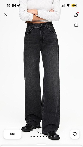 38 Beden gri Renk Pull and bear jean
