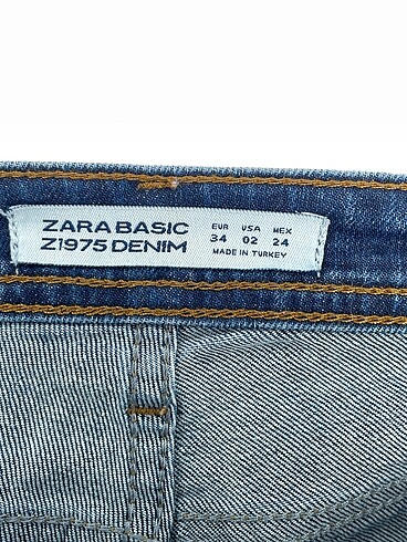 34 Beden lacivert Renk Zara Jean / Kot %70 İndirimli.