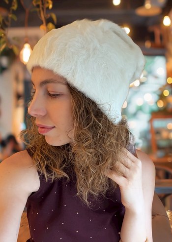 Kadın Peluş Bere - Görsel 3