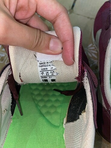 40 Beden bordo Renk Nike spor ayakkabı
