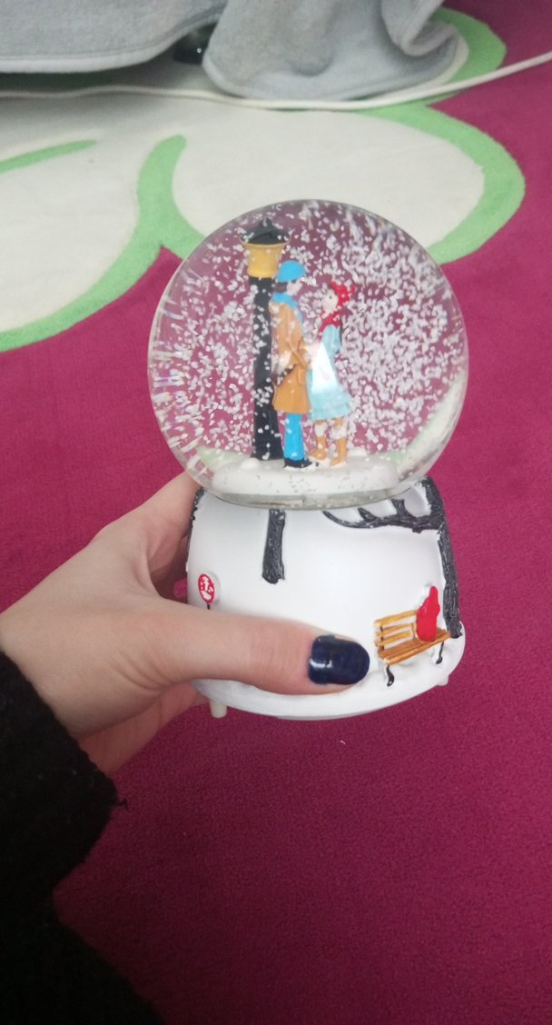 Renkli Aşıklar Kar Küresi Biblo - Görsel 2