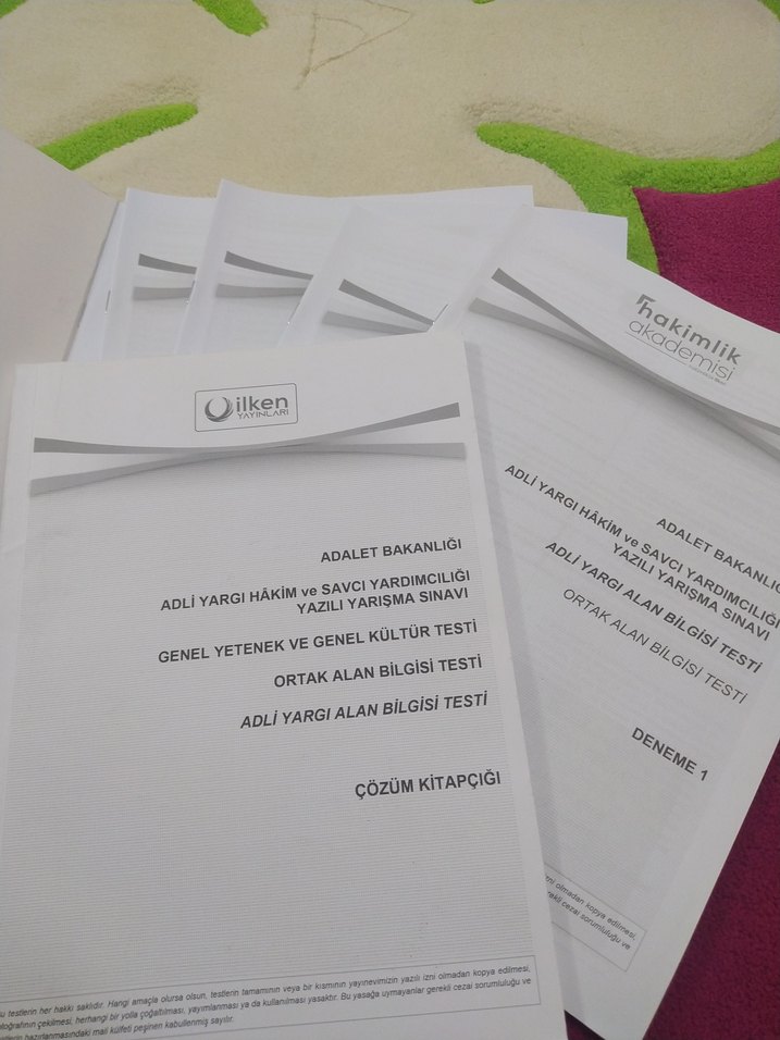 Hakimlik Akademisi Yazılı Yarışma Sınavı Kitapçığı - Görsel 2