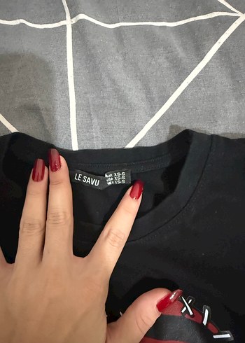 Kadin Siyah Gotik Kısa Kollu Tişört - Görsel 2