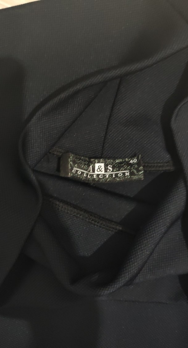 kısa lacivert İnce Kemerli Elbise - Görsel 3