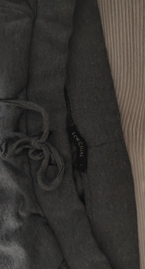 Gri Kadın Rahat Kesim eşofman altı - Görsel 3