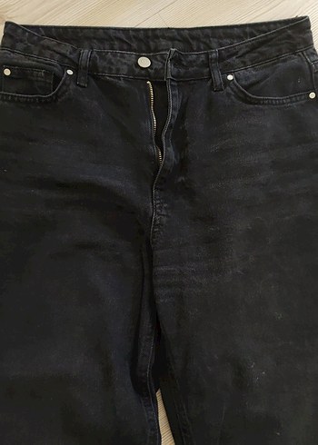 Siyah Rahat Kesim mom jeans - Görsel 2