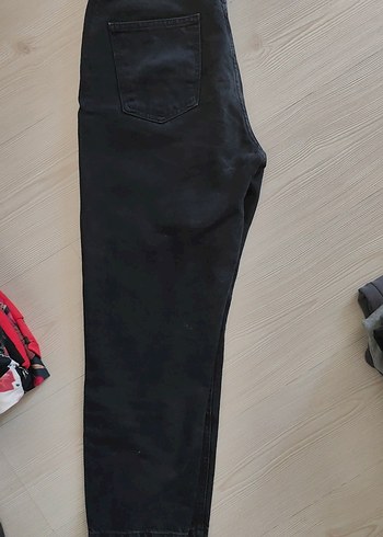 Siyah Rahat Kesim mom jeans - Görsel 4